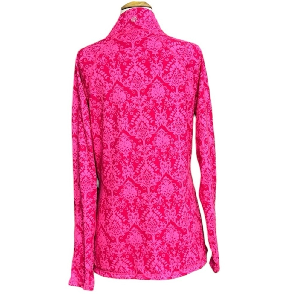 Athleta Pink 1/4 Zip Athletic Long Sleeve Top XL - Picture 3 of 6